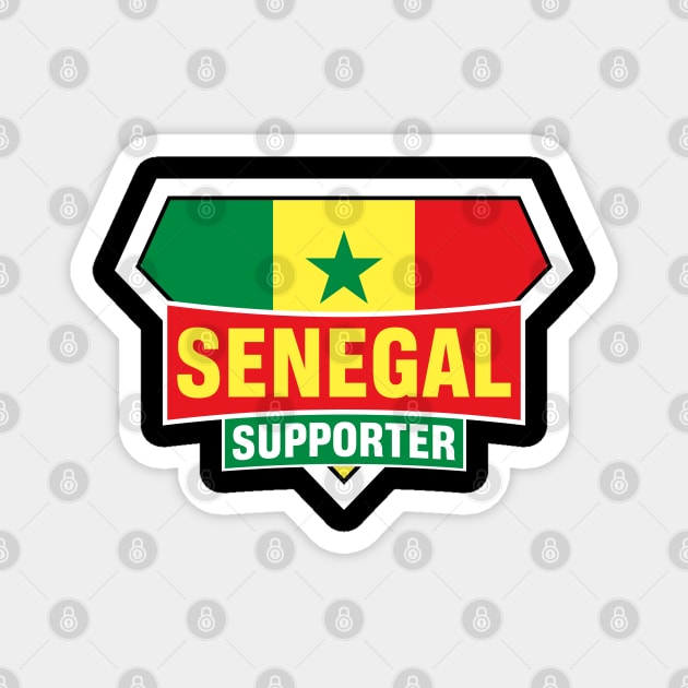 Senegal Super Flag Supporter Magnet by ASUPERSTORE