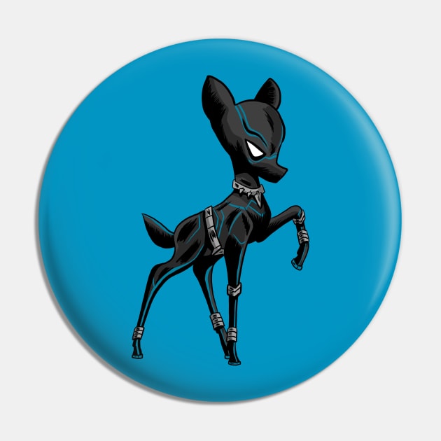 Black Panther Bambi Pin by Black Snow Comics