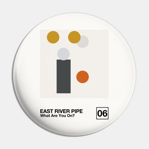 East River Pipe / Minimalist Graphic Artwork Poster Design Pin by saudade