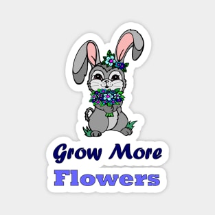 Bunny with flowers Magnet