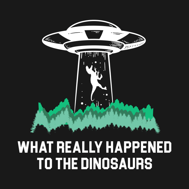 Aliens Abducting Dinosaurs by martinroj