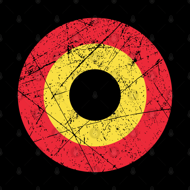 Belgium Roundel Vintage by Mandra