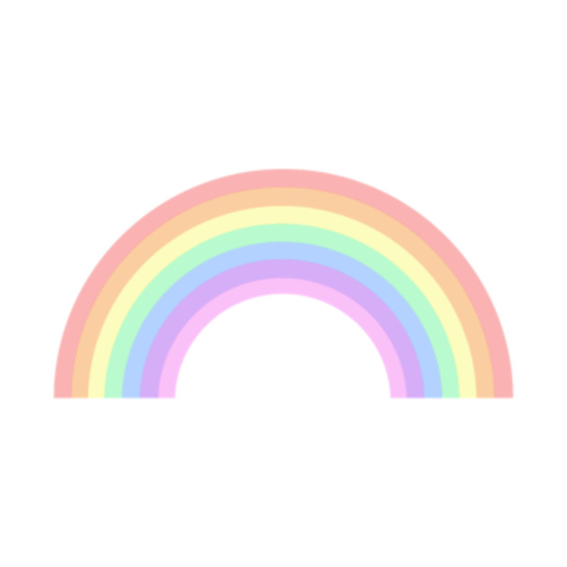 Pastel Rainbow - Rainbow - T-Shirt | TeePublic