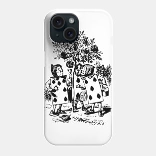 Alice in Wonderland (black) Phone Case