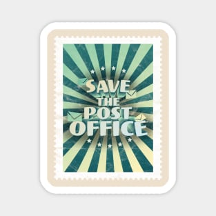 Save The Post Office Distressed Magnet