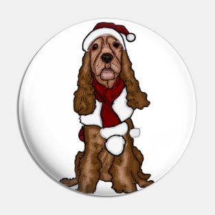 Cute English Cocker Spaniel Drawing Pin