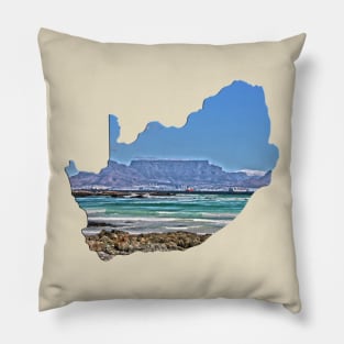 Iconic Table Mountain of South Africa Pillow