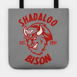 Team Bison red Tote