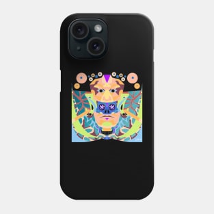 the red queen in mayan culture skeleton mask ecopop Phone Case