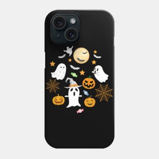 Halloween Face Mask, Happy Hallween For kids, Haloween ghost Face Mask for Kids. Phone Case