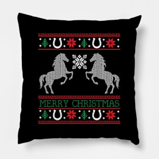 Horse Horse Riders Ugly Pillow