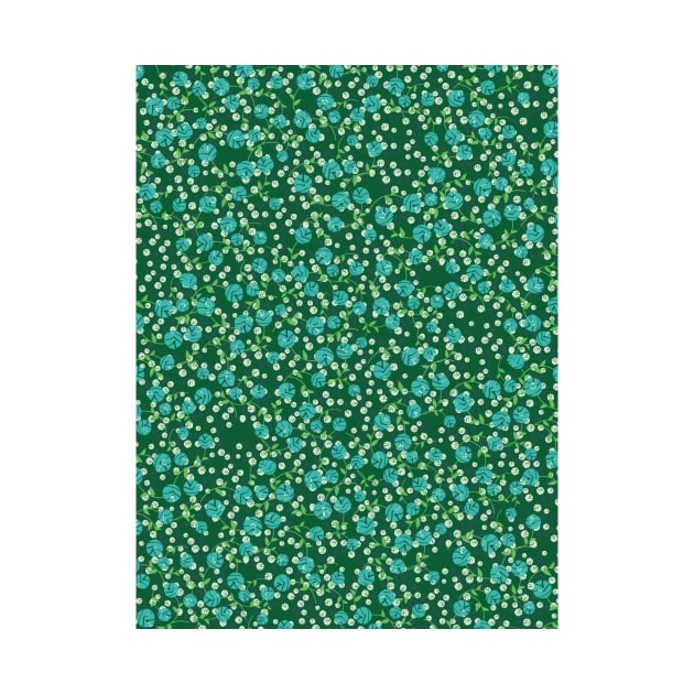 Green Floral Pattern by FloralPatterns