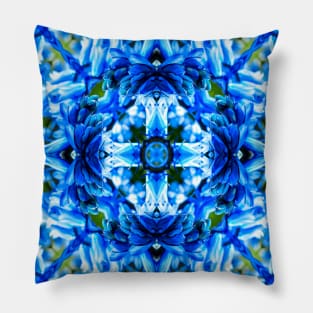 Welcoming the spring with fresh blue flowers. Pillow