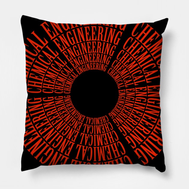 chemical engineering text chemistry engineer Pillow by PrisDesign99