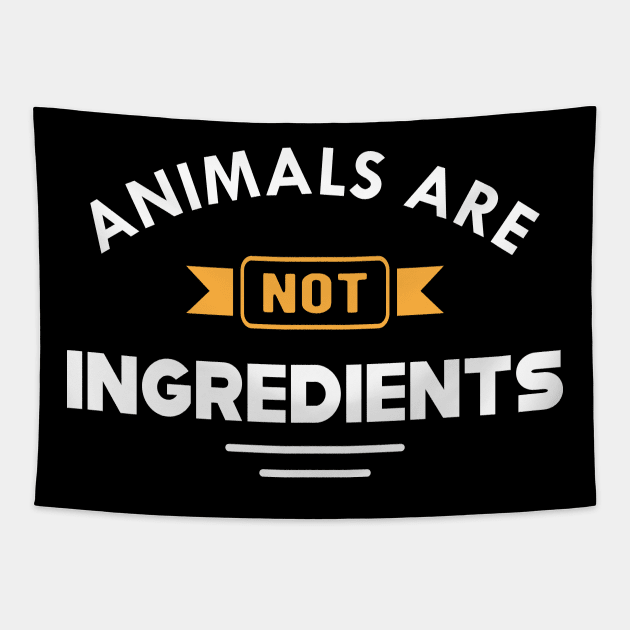 Vegetarian - Animal are not ingredients Tapestry by KC Happy Shop