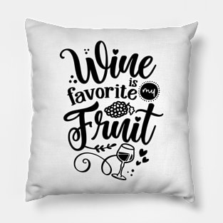 Wine is my favorite fruit - lovely Concept with decanter, wine glass and grape. Pillow