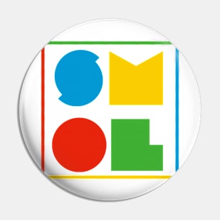 SMOL Logo Color Block - Transparent Pin