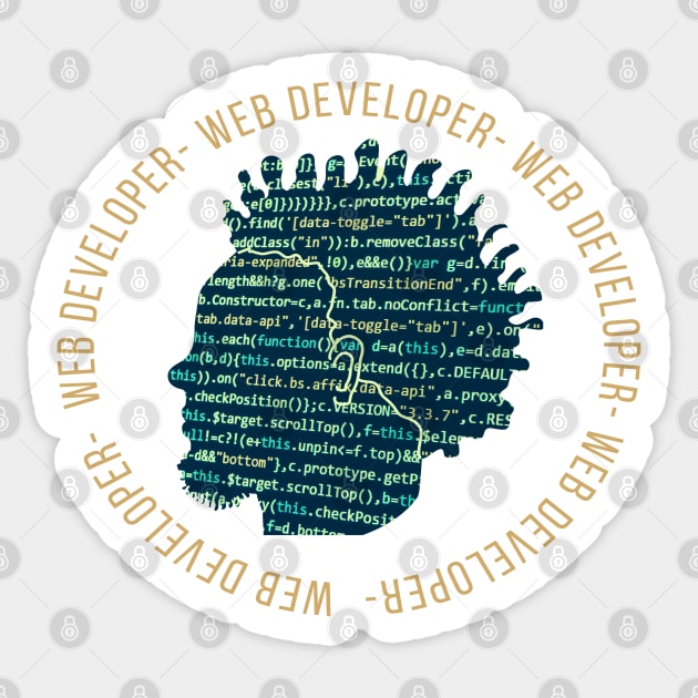 Web Developer - Web Developer - Sticker | TeePublic