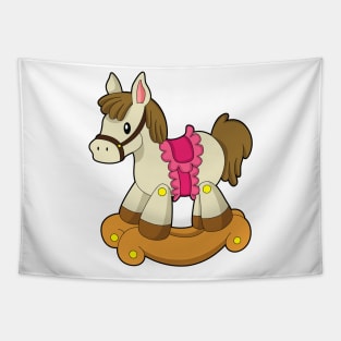 Horse as Rocking horse Tapestry