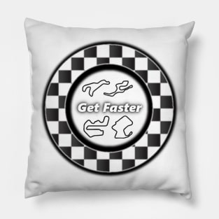 Get Faster Racing Team Logo Pillow