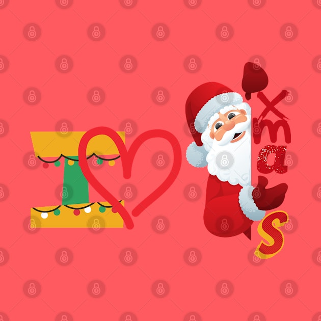 Cute santa - I LOVE xmas by O.M design