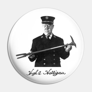 Hugh A. Halligan signature and photo Pin