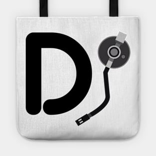 Dj Disc Jockey Turntable Arm Design Music Inspired Tote