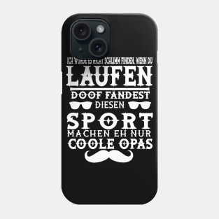 Marathon Laufen Geschenk Opa Fit Spruch Phone Case