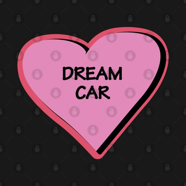 Dream car vision bord heart in pink by 4wardlabel