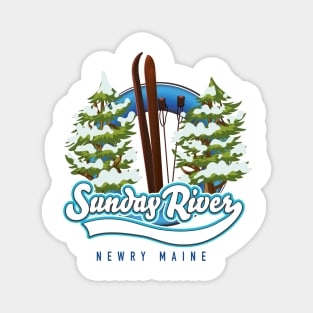 Sunday River Newry Maine ski logo Magnet