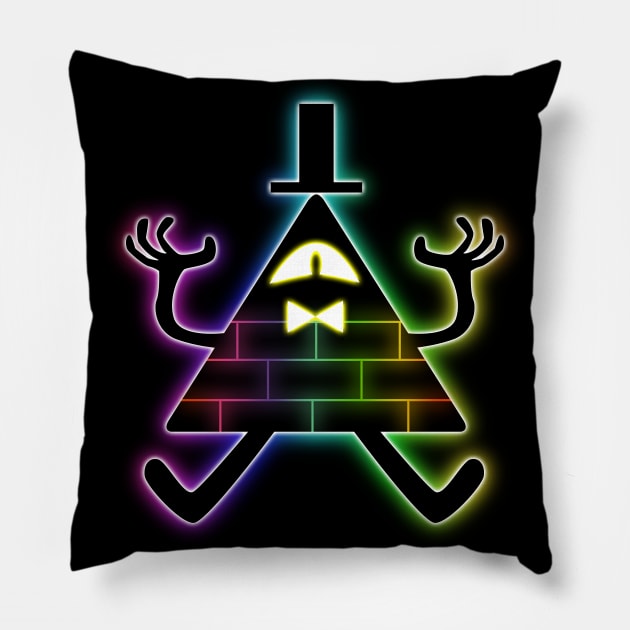 Supreme Bill Cipher Pillow by spdy4