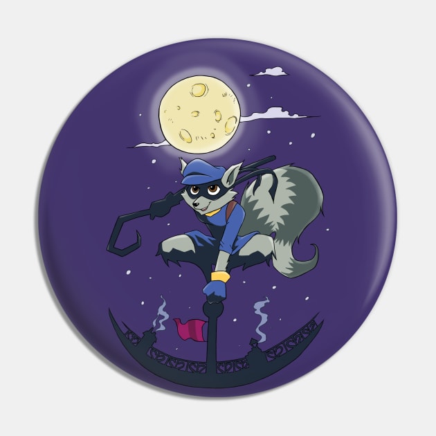 Sly racoon Pin by LadyCerbero