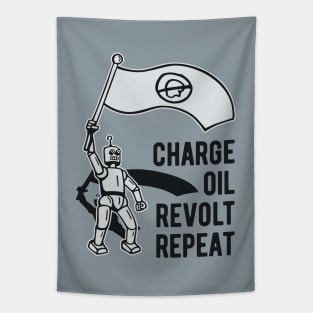 Charge Oil Revolt Repeat - 3 Tapestry