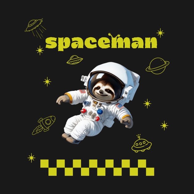 Sloth Spaceman by Palita Design