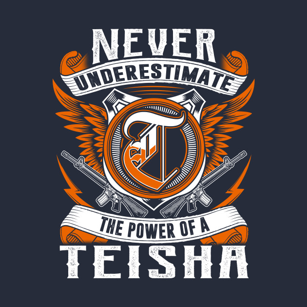 Never Underestimate The Power of Tiesha Hoodie Black