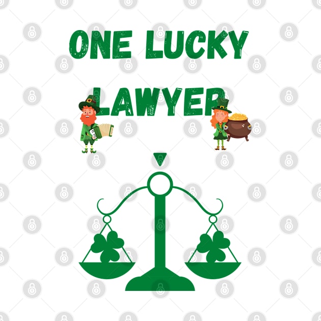 One Lucky Lawyer St Patrick's day  the scales of justice by Fafi