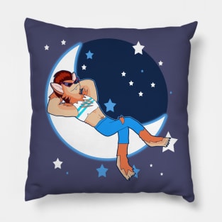 Cool/Chill Werewolf - Crescent Moon Pillow