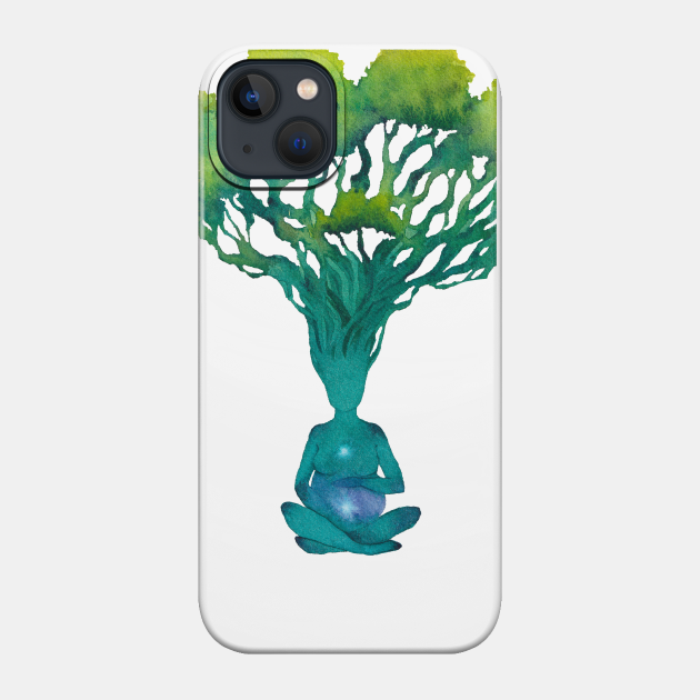 Mother Earth Pregnancy and Yoga - Pregnancy Gift - Phone Case