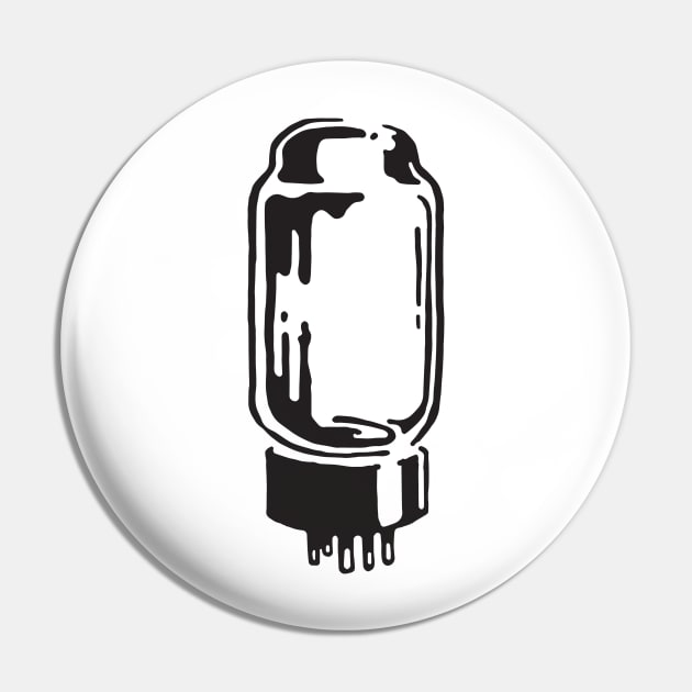 Vacuum Tube graphic Pin by SerifsWhiskey