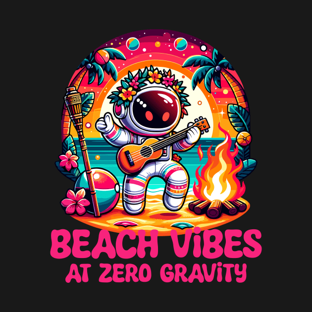 Beach Vibes at Zero Gravity - Astronaut by Muslimory