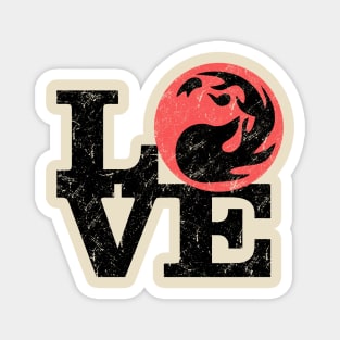 Love Red Mana Magic The Gathering Magnet