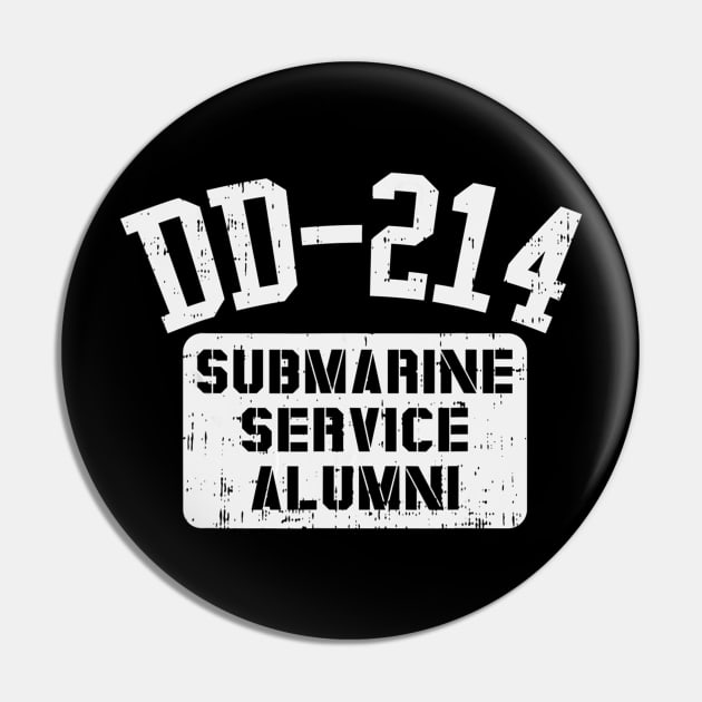 DD-214 Submarine Service Alumni Vintage US Navy Veteran Gift Pin by danieldamssm