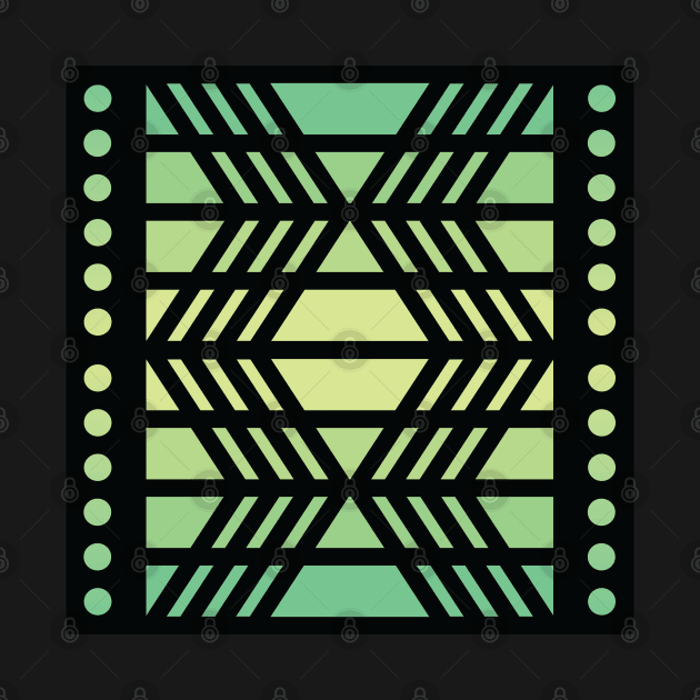 “Dimensional Funk” - V.6 Green - (Geometric Art) (Dimensions) - Doc Labs by Doc Labs