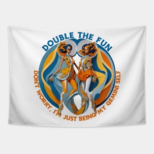 Design for Gemini with Funny Quotation_3 Tapestry