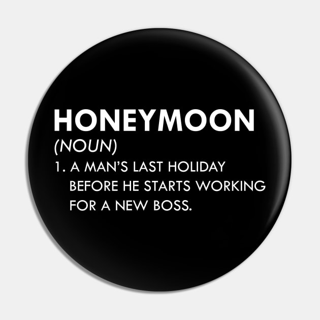 Honeymoon - A man's holiday before he starts working for a new boss Pin by KC Happy Shop