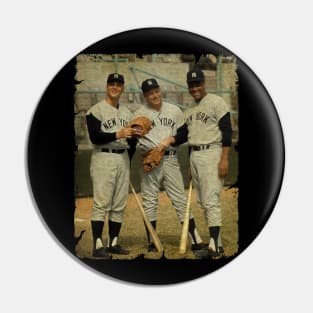 Roger Maris, Mickey Mantle, and Elston Howard in New York Yankees Pin