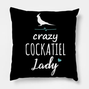 Crazy Cockatiel Lady Pillow