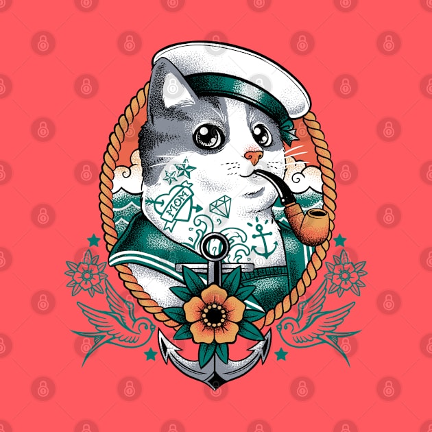 Sailor cat tattoo by NemiMakeit