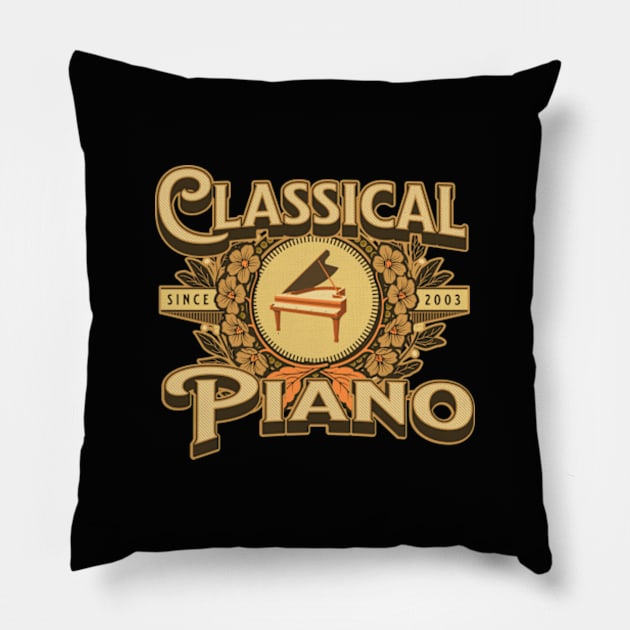 Piano Classical Teacher Pillow by bert englefield 