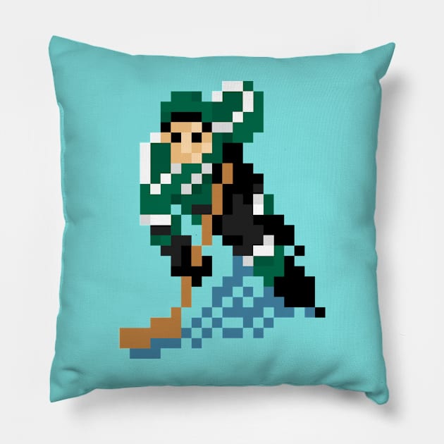 16-Bit Ice Hockey - Dallas Pillow by The Pixel League